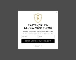 Ingyenes 10% Kedvezménykupon