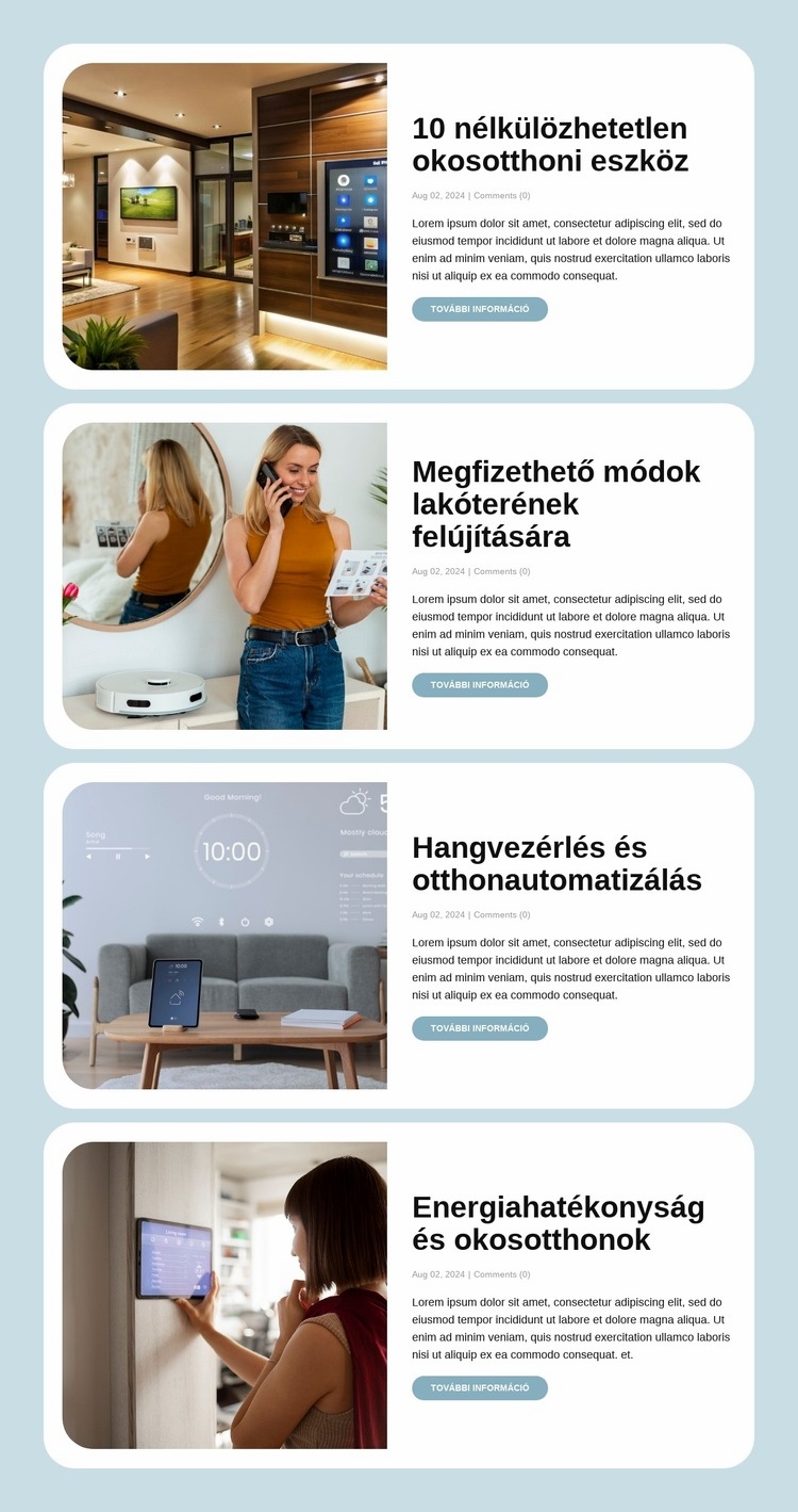 Okos élet hetilap HTML Sablon