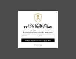 Ingyenes 10% Kedvezménykupon