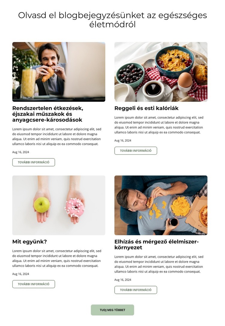 Egyél okosan blog Sablon