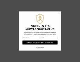 Ingyenes 10% Kedvezménykupon