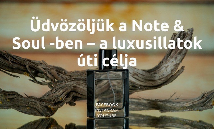 Illat, ami meghatároz téged Weboldal sablon