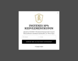 Ingyenes 10% Kedvezménykupon