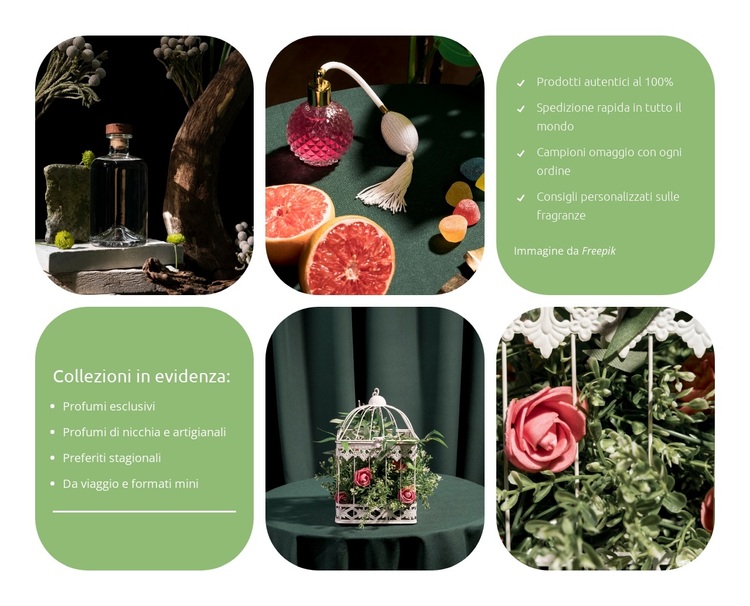 Scopri il tuo profumo distintivo Tema WordPress