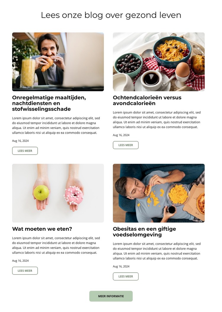 Eet slim blog CSS-sjabloon