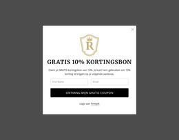 Gratis Kortingsbon Van 10%