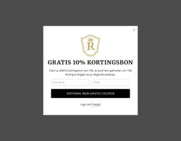 Gratis Kortingsbon Van 10%