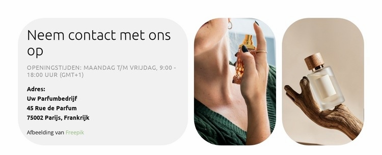 Speciaal ontworpen voor geurliefhebbers Sjabloon