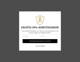 Gratis Kortingsbon Van 10%
