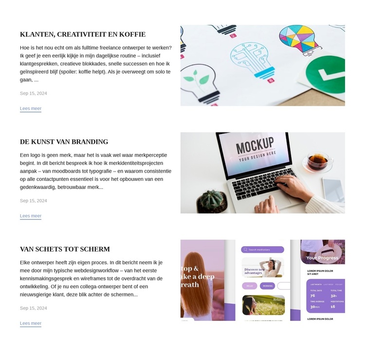 Ontwerplabnotities WordPress-thema