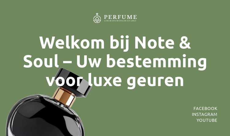 Waar geur en ziel elkaar ontmoeten Website ontwerp