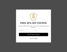 Free 10% Off Coupon