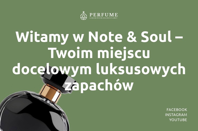 Gdzie zapach spotyka duszę Motyw WordPress