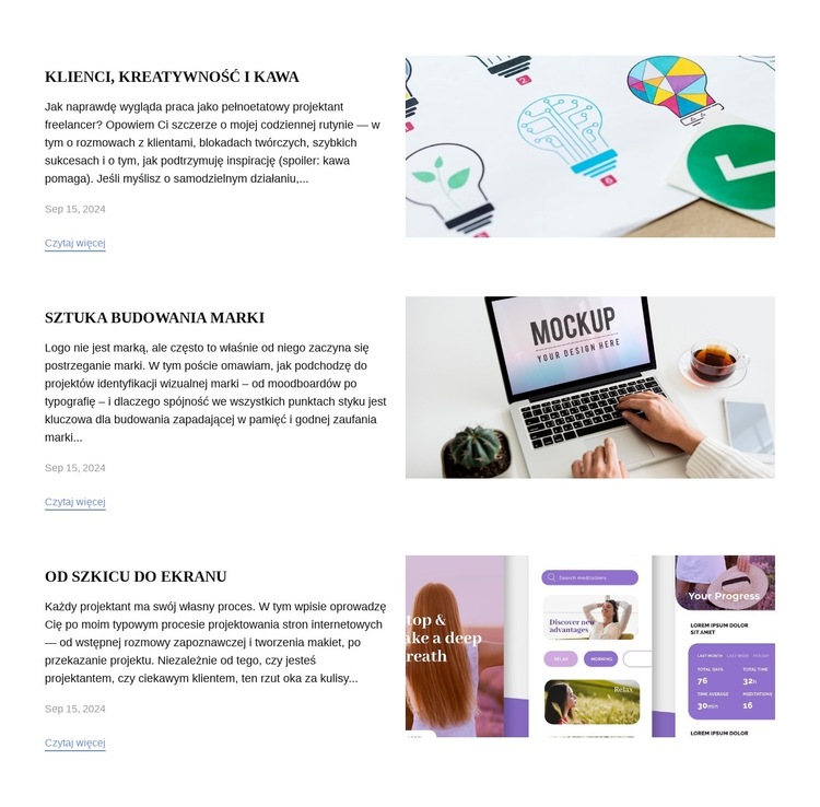 Notatki z laboratorium projektowego Szablon witryny sieci Web