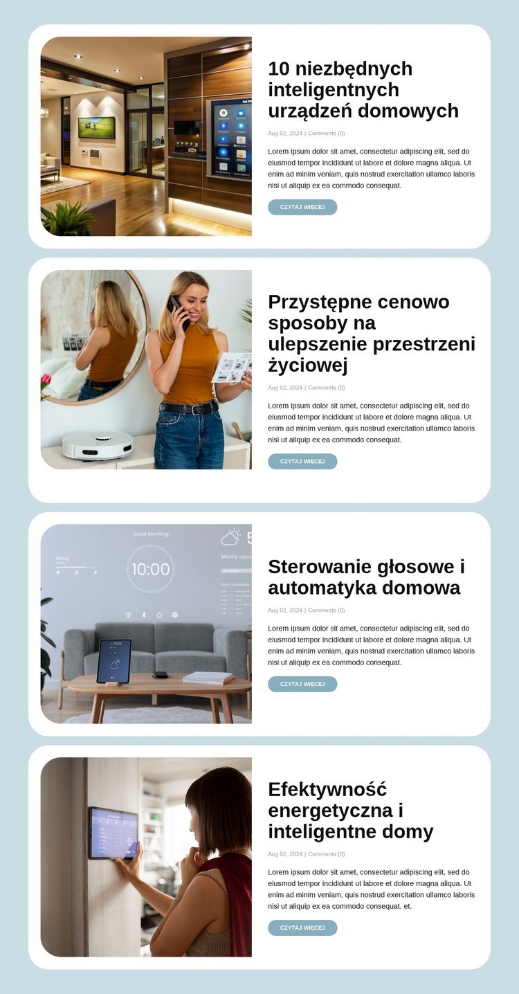 Inteligentne życie co tydzień Szablon