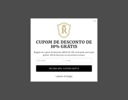 Cupom De Desconto De 10% Grátis