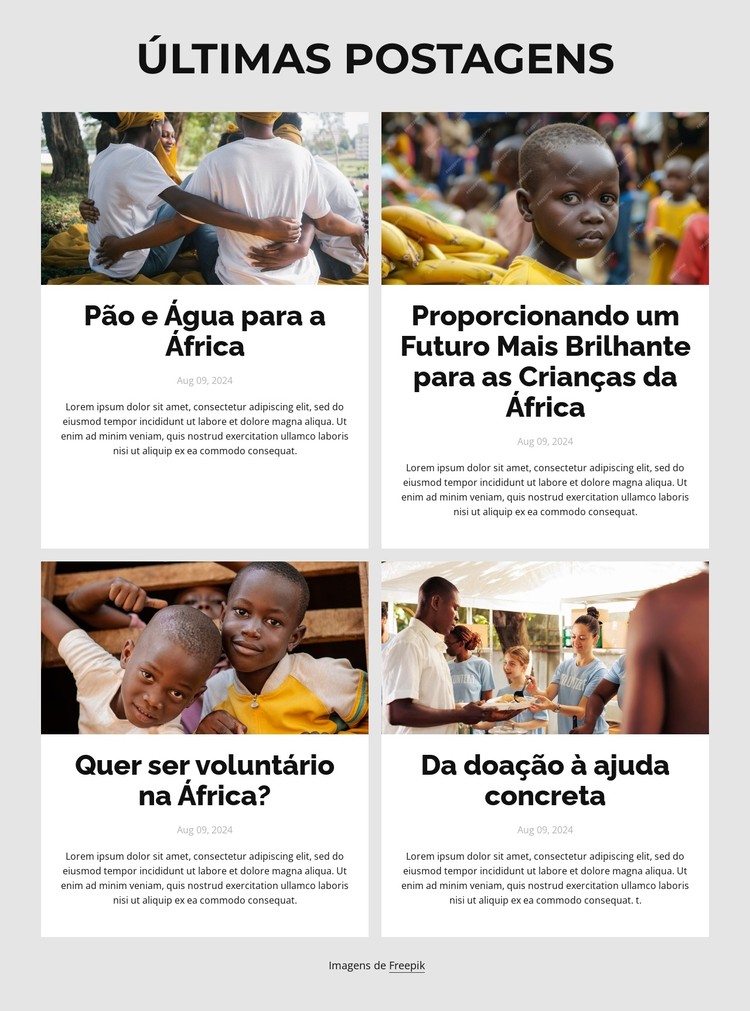 Mãos que ajudam Template CSS