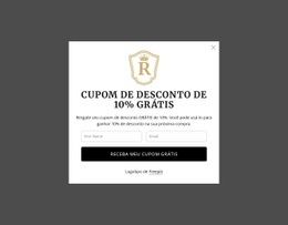 Cupom De Desconto De 10% Grátis