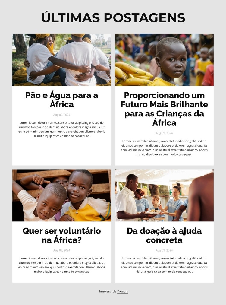 Mãos que ajudam Modelo HTML5