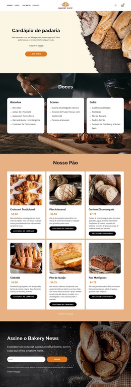 Pães E Doces De Padaria