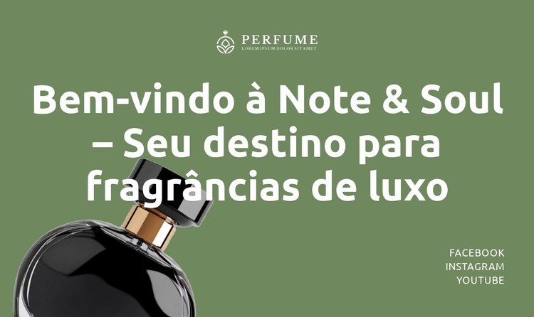 Onde o aroma encontra a alma Landing Page