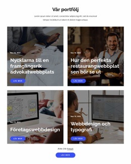 Studiovisionssammanfattning - Responsiv HTML5-Mall