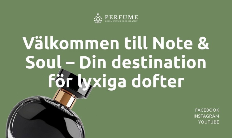 Där doft möter själ HTML-mall