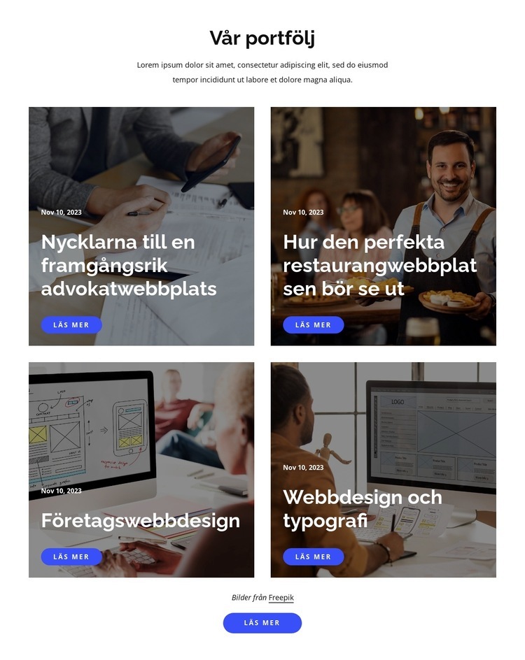 Studiovisionssammanfattning HTML-mall