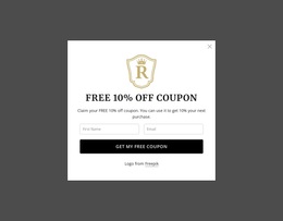 Free 10% Off Coupon