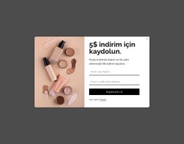 İndirim Açılır Penceresi