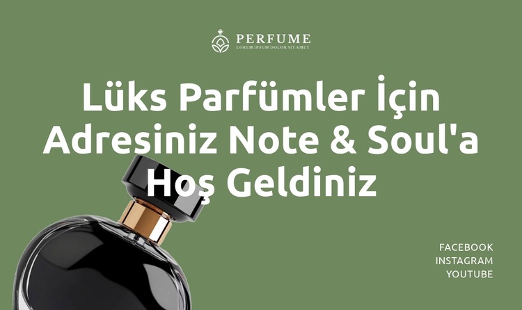 Kokunun Ruhla Buluştuğu Yer Web Sitesi Şablonu