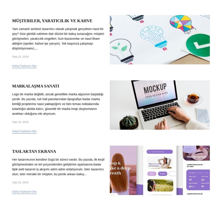 Tasarım laboratuvarı notları Web Sitesi Şablonu