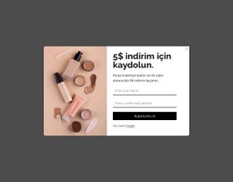 İndirim Açılır Penceresi