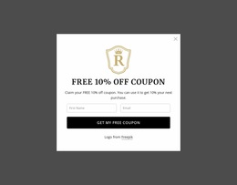 Free 10% Off Coupon