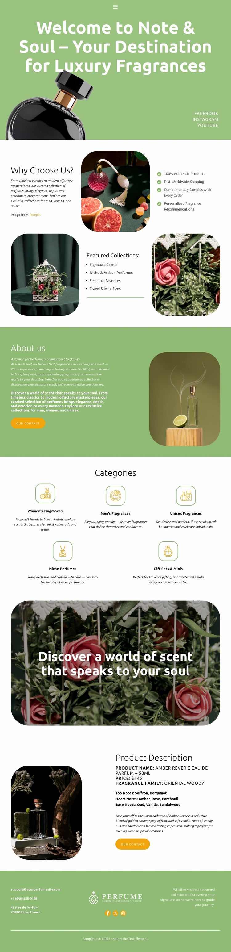 Elegance in Every Bottle Website Template