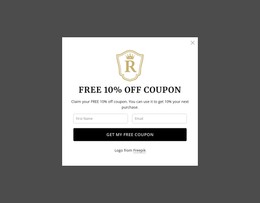 Free 10% Off Coupon