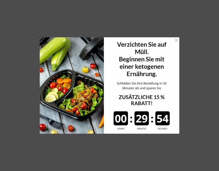 Beginnen Sie mit der ketogenen Ernährung Joomla Vorlage