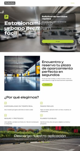 Encuentra estacionamiento cerca de ti Plantillas Joomla