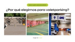 Estacionamiento Urbano Simplificado: Plantilla De Sitio Web De Una Sola Página