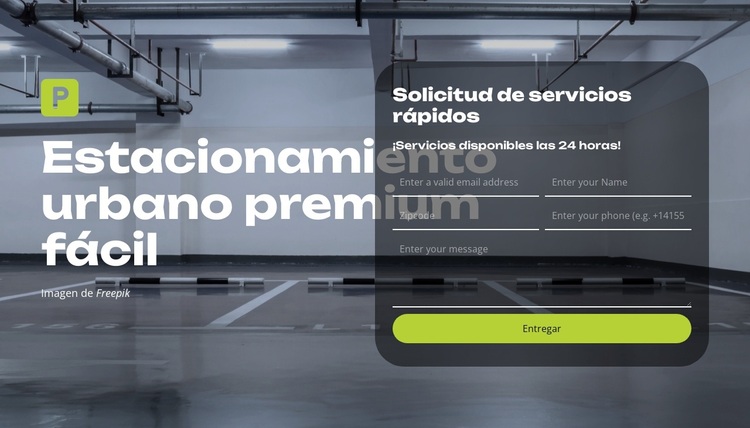 Estacionamiento inteligente simplificado Tema de WordPress
