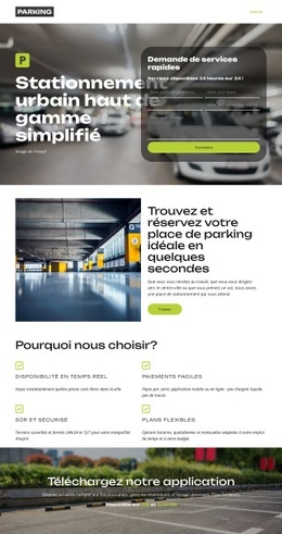 Trouvez un parking près de chez vous Modèles d'une page