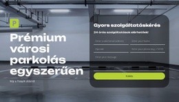 Okos Parkolás Egyszerűen – Reszponzív Webhely