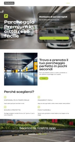 Trova parcheggio vicino a te Disegni del sito web