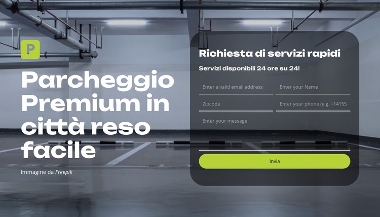 Parcheggio intelligente reso semplice Modello CSS