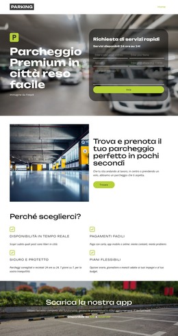 Trova parcheggio vicino a te Modelli HTML