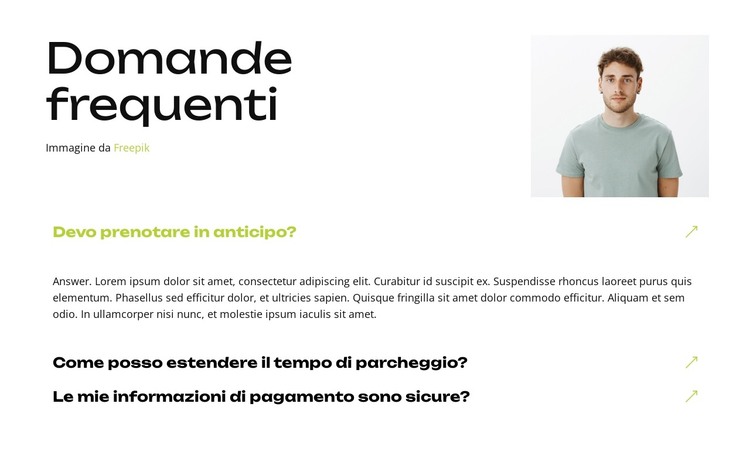 Prenota subito il tuo posto Modello HTML