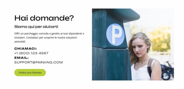 Parcheggio sicuro. Niente stress Modello