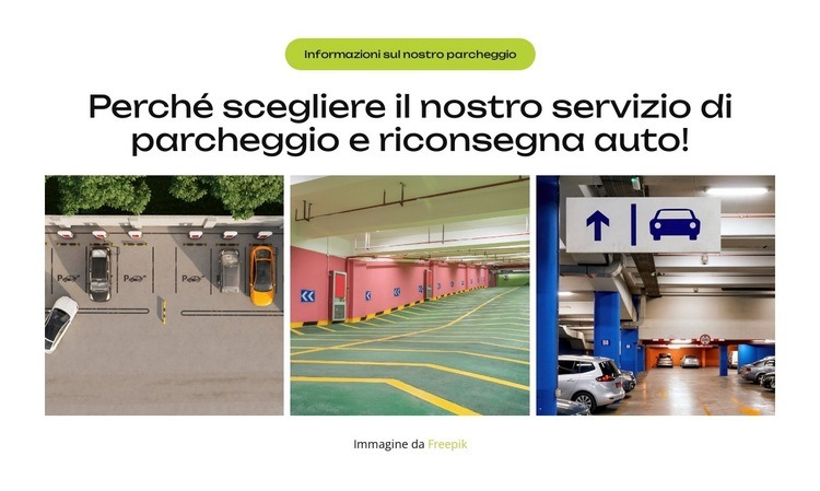 Parcheggio in città, semplificato Modello