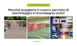 Parcheggio In Città, Semplificato - Modello Per La Creazione Di Siti Web