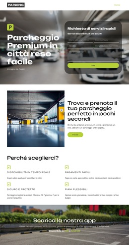 Trova parcheggio vicino a te Temi WordPress